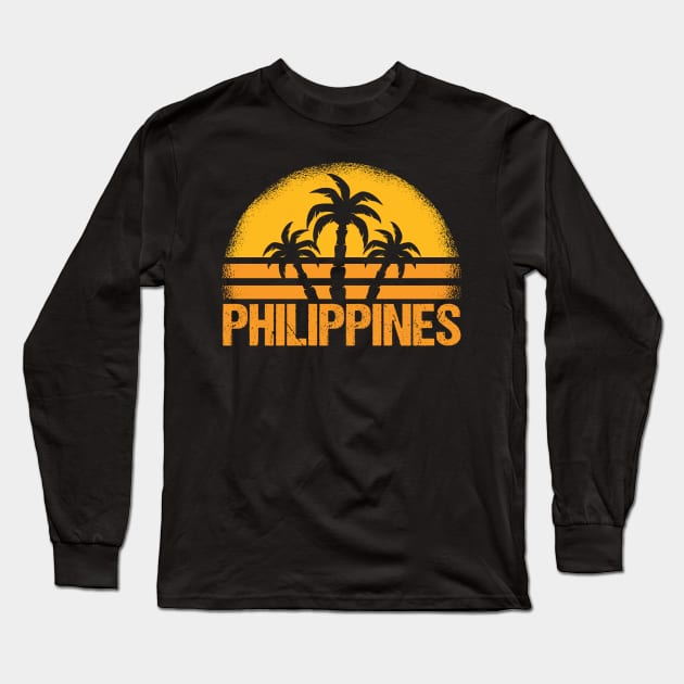 Philippines Tropical Island Filipinos Loves Pilipinas Long Sleeve T-Shirt by sBag-Designs